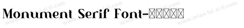 Monument Serif Font字体转换